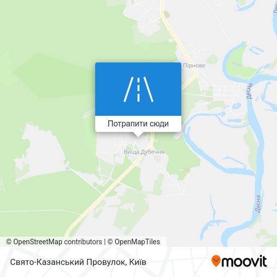 Карта Свято-Казанський Провулок