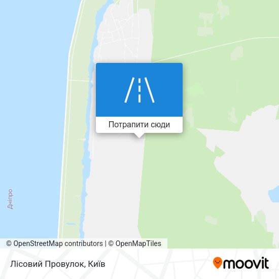 Карта Лісовий Провулок