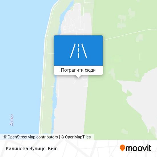 Карта Калинова Вулиця