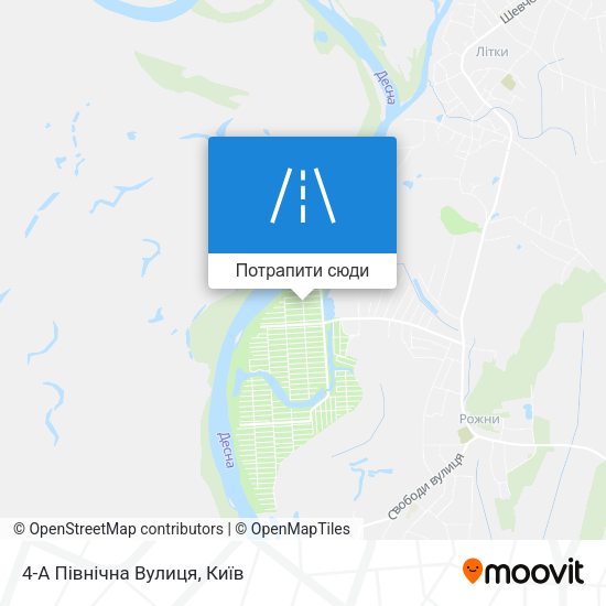 Карта 4-А Північна Вулиця