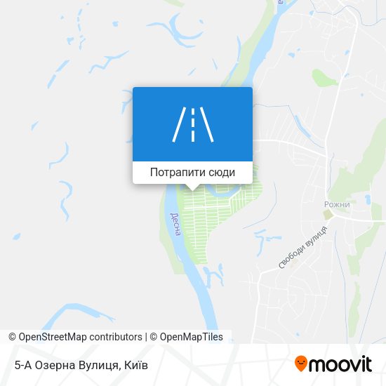 Карта 5-А Озерна Вулиця