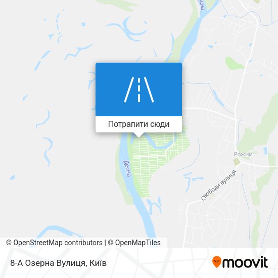 Карта 8-А Озерна Вулиця