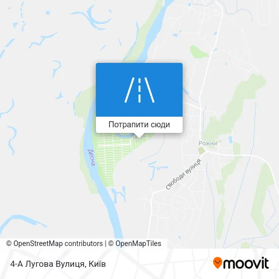 Карта 4-А Лугова Вулиця