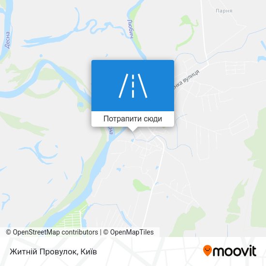 Карта Житній Провулок