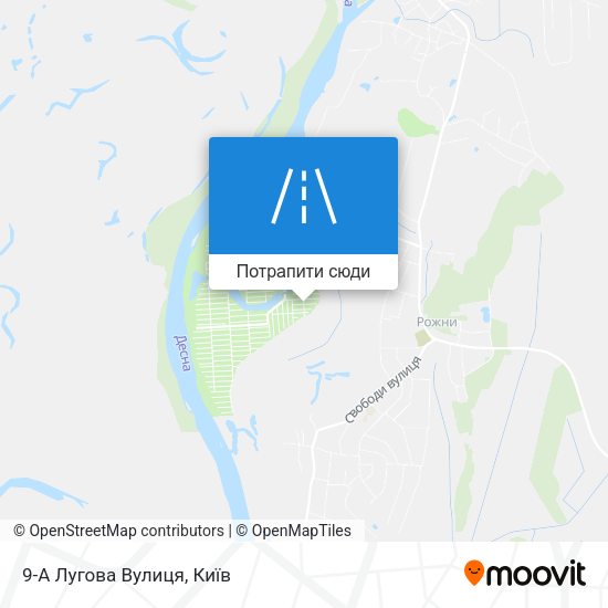 Карта 9-А Лугова Вулиця
