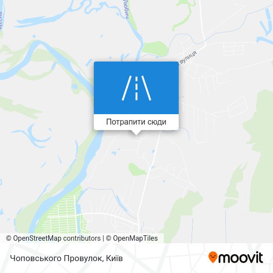Карта Чоповського Провулок