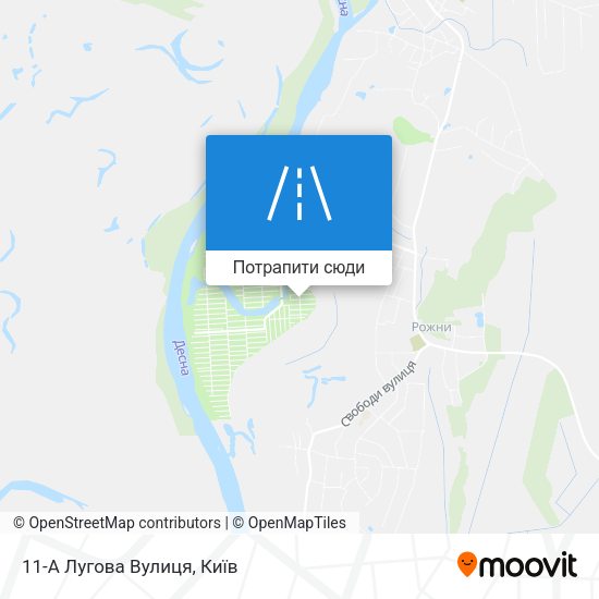 Карта 11-А Лугова Вулиця