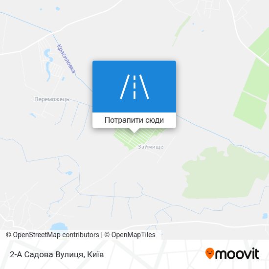 Карта 2-А Садова Вулиця