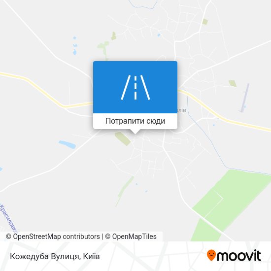 Карта Кожедуба Вулиця