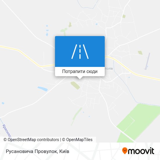 Карта Русановича Провулок