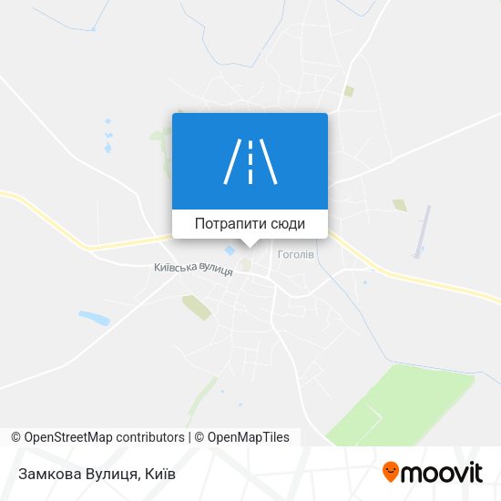 Карта Замкова Вулиця