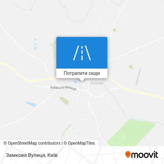 Карта Замкова Вулиця