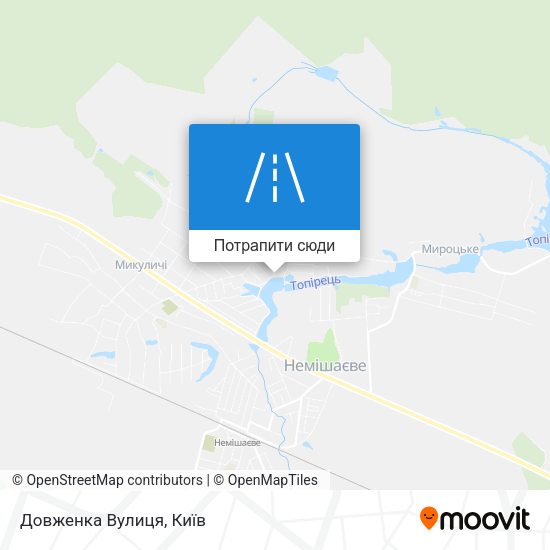 Карта Довженка Вулиця