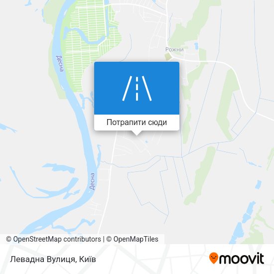 Карта Левадна Вулиця