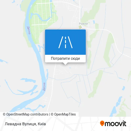 Карта Левадна Вулиця