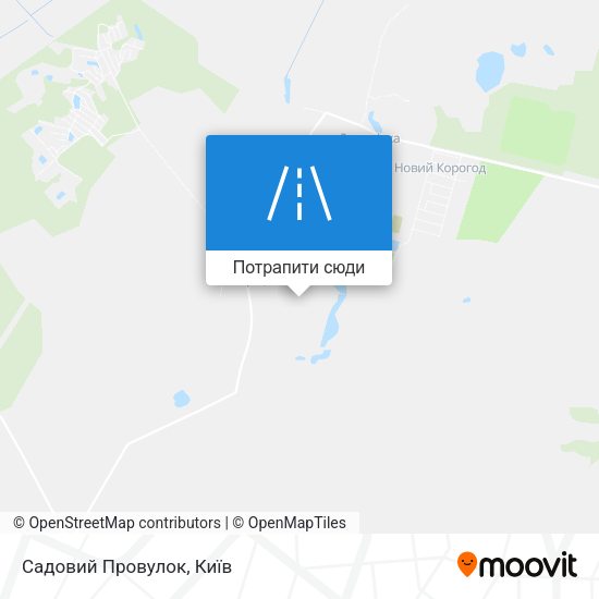 Карта Садовий Провулок