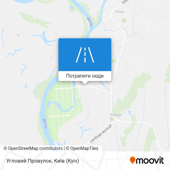 Карта Угловий Провулок