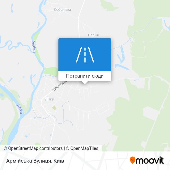 Карта Армійська Вулиця