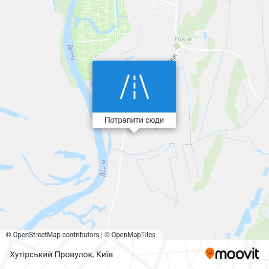 Карта Хутірський Провулок
