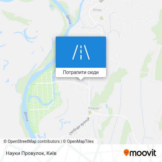 Карта Науки Провулок
