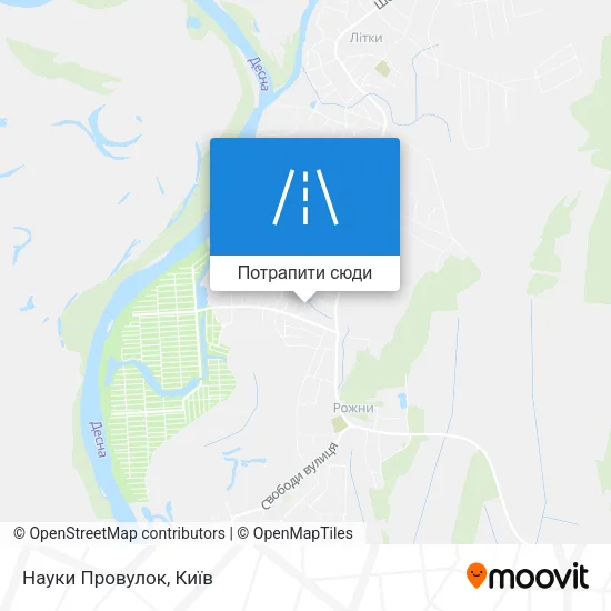 Карта Науки Провулок