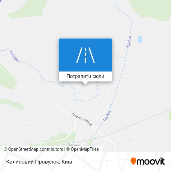 Карта Калиновий Провулок