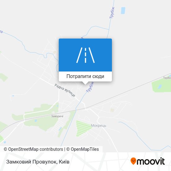 Карта Замковий Провулок