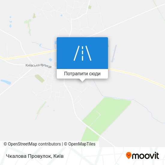 Карта Чкалова Провулок