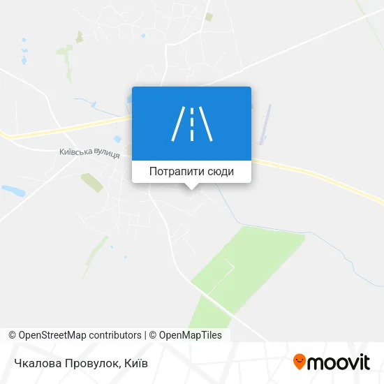 Карта Чкалова Провулок
