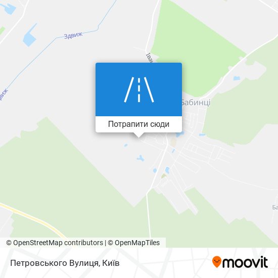 Карта Петровського Вулиця
