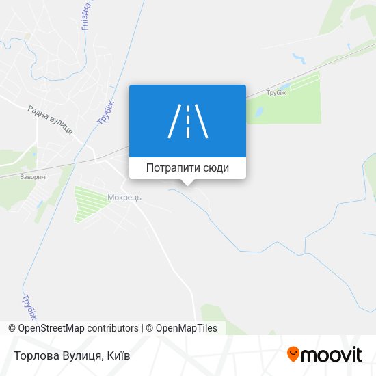 Карта Торлова Вулиця