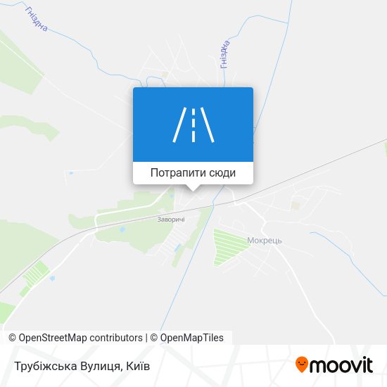 Карта Трубіжська Вулиця