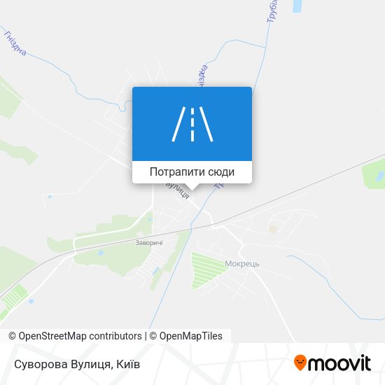 Карта Суворова Вулиця