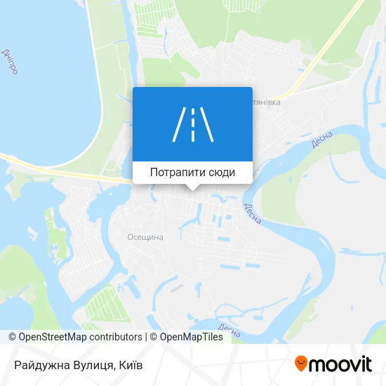 Карта Райдужна Вулиця