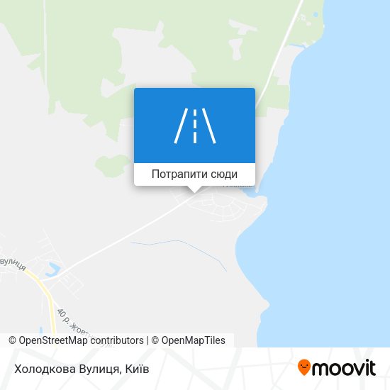 Карта Холодкова Вулиця