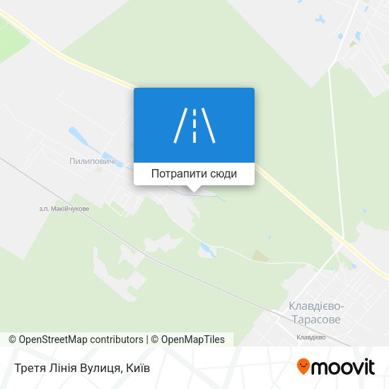 Карта Третя Лінія Вулиця