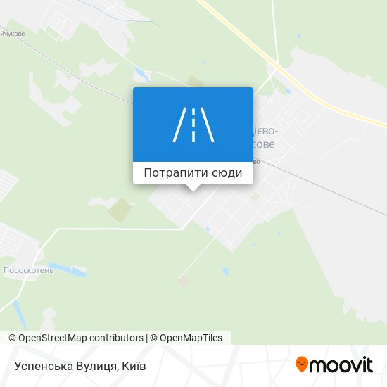 Карта Успенська Вулиця