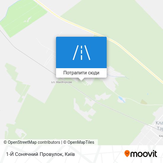 Карта 1-Й Сонячний Провулок