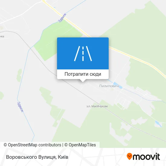 Карта Воровського Вулиця