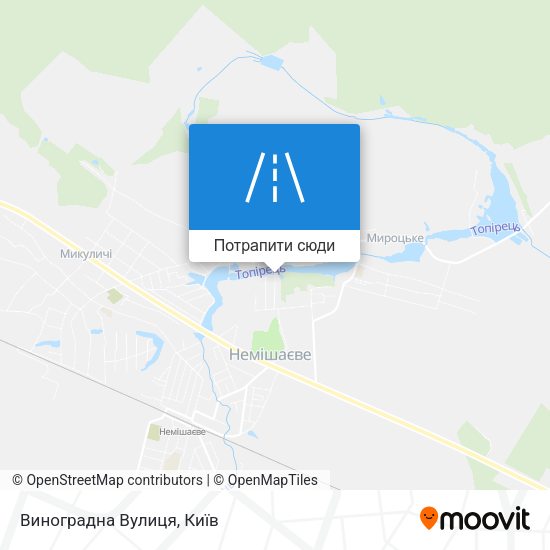 Карта Виноградна Вулиця