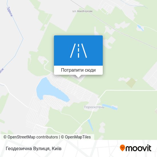 Карта Геодезична Вулиця