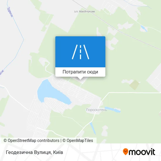 Карта Геодезична Вулиця