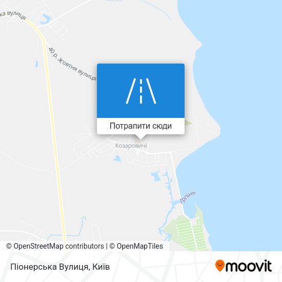 Карта Піонерська Вулиця