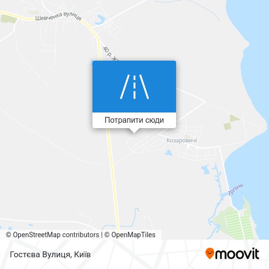 Карта Гостєва Вулиця