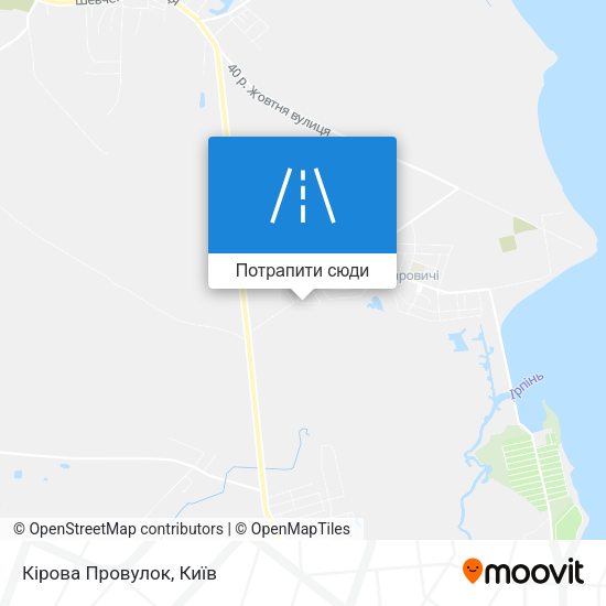 Карта Кірова Провулок