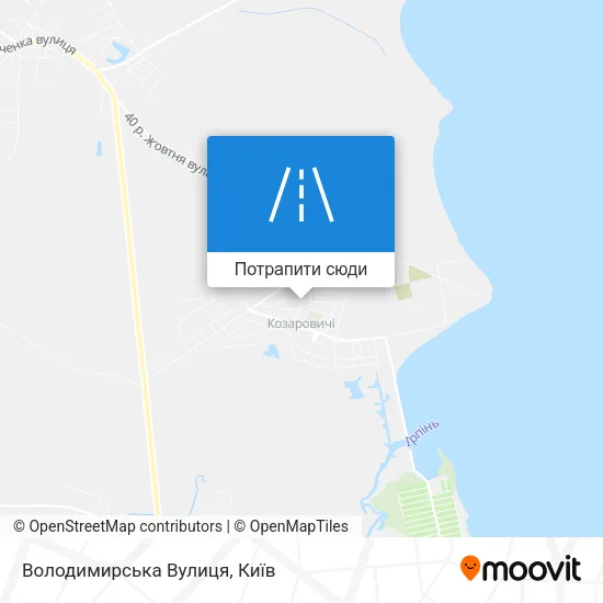 Карта Володимирська Вулиця