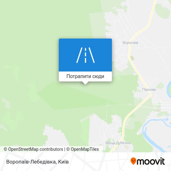 Карта Воропаїв-Лебедівка