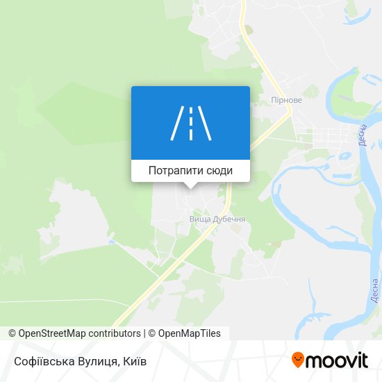 Карта Софіївська Вулиця