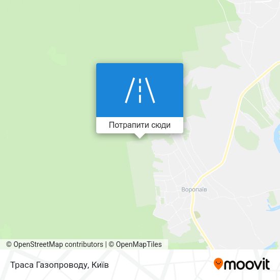 Карта Траса Газопроводу