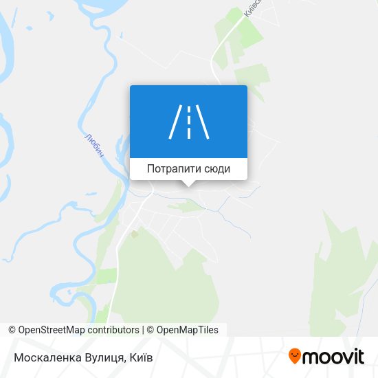 Карта Москаленка Вулиця